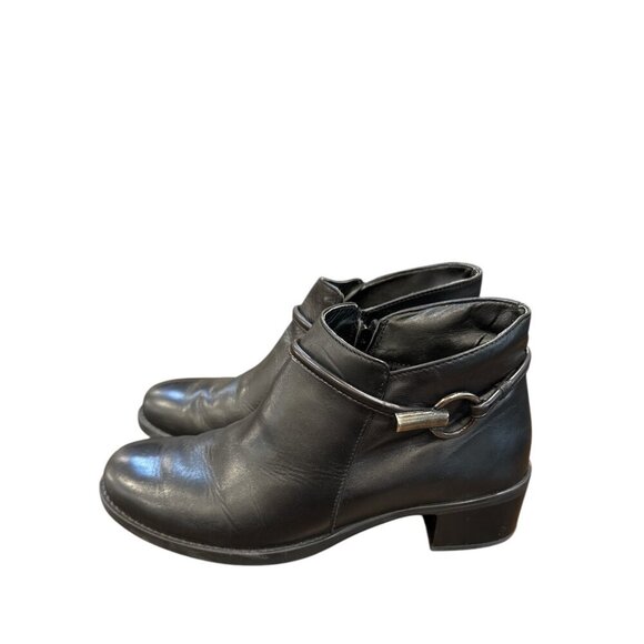 David Tate Miller Ankle Booties Black Calf Skin Size 9M   Pre-Owned, Good Cond - Picture 5 of 9